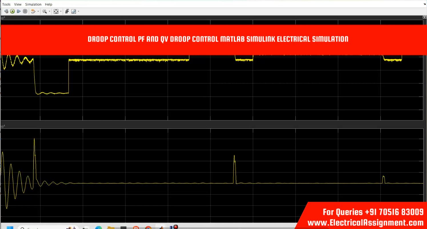 Droop Control Pf And Qv Droop Control MATLAB Simulink Electrical Simulation simulation project image