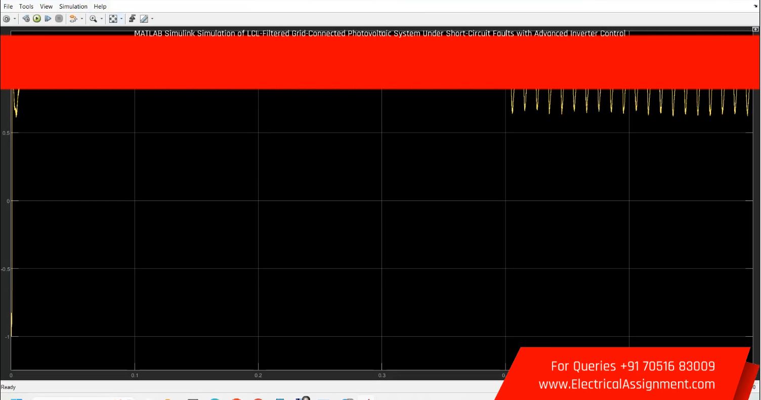MATLAB Simulink Simulation of LCL-Filtered Grid-Connected Photovoltaic System Under Short-Circuit Faults with Advanced Inverter Control simulation project image