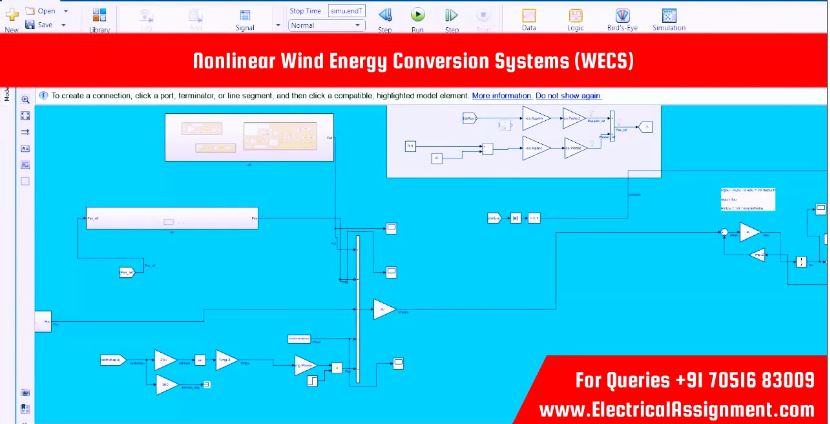 Nonlinear Wind Energy Conversion Systems (WECS) simulation project image