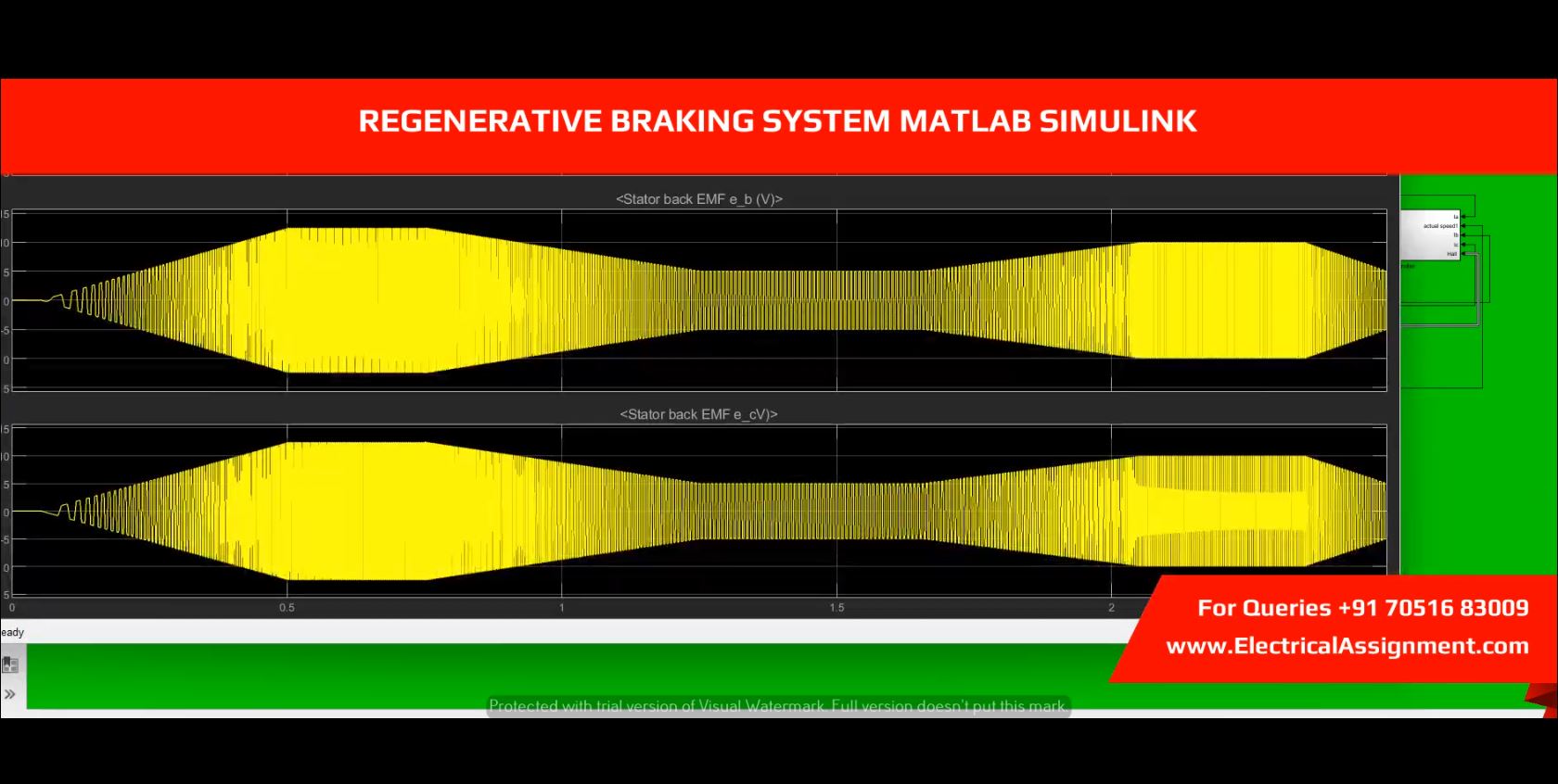 Regenerative Braking System MATLAB Simulink simulation project image