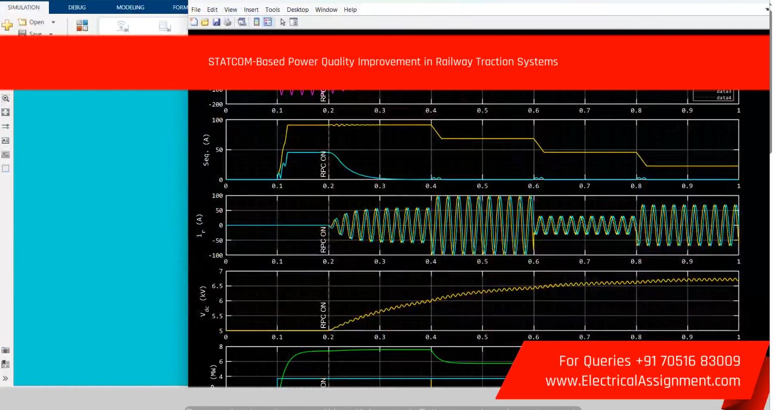 STATCOM-Based Power Quality Improvement in Railway Traction Systems simulation project image