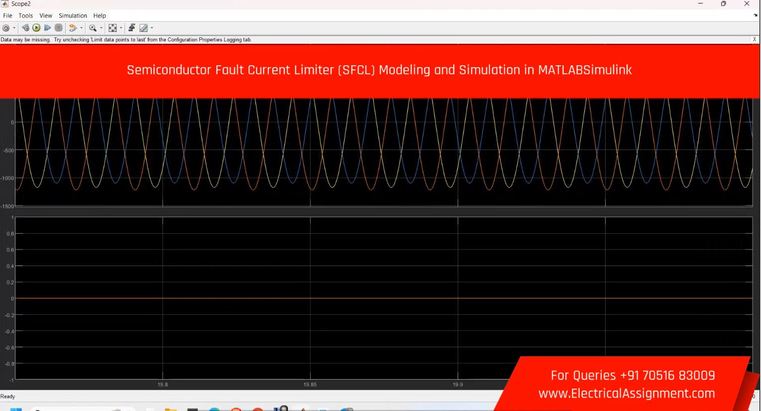 Semiconductor Fault Current Limiter (SFCL) Modeling and Simulation in MATLAB Simulink simulation project image