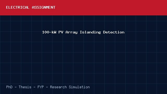100-kW PV Array Islanding Detection project video cover image 100-kW PV Array Islanding Detection project video cover image