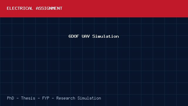 6DOF UAV Simulation project video cover image 6DOF UAV Simulation project video cover image