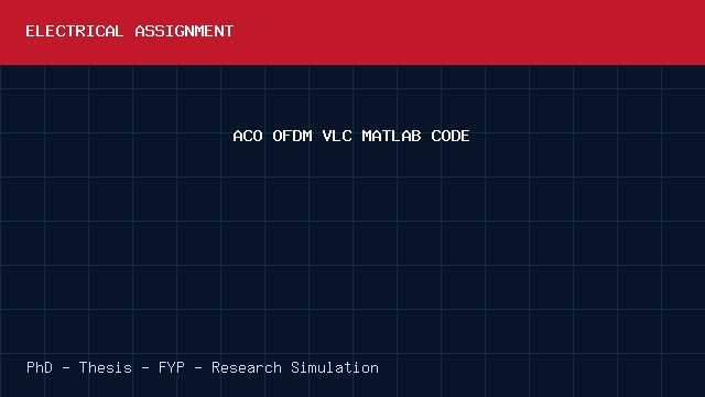 ACO OFDM VLC MATLAB CODE project video cover image ACO OFDM VLC MATLAB CODE project video cover image