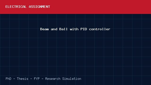 Beam and Ball with PID controller project video cover image Beam and Ball with PID controller project video cover image