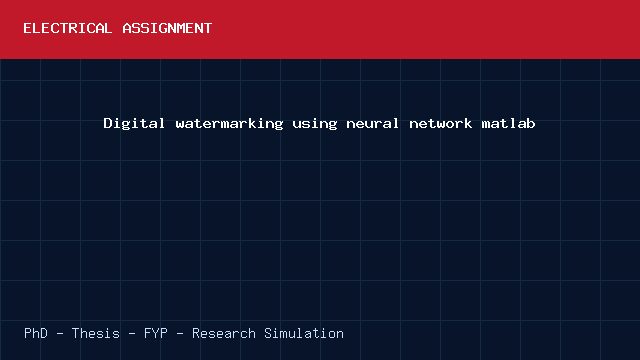 Digital watermarking using neural network matlab project video cover image Digital watermarking using neural network matlab project video cover image
