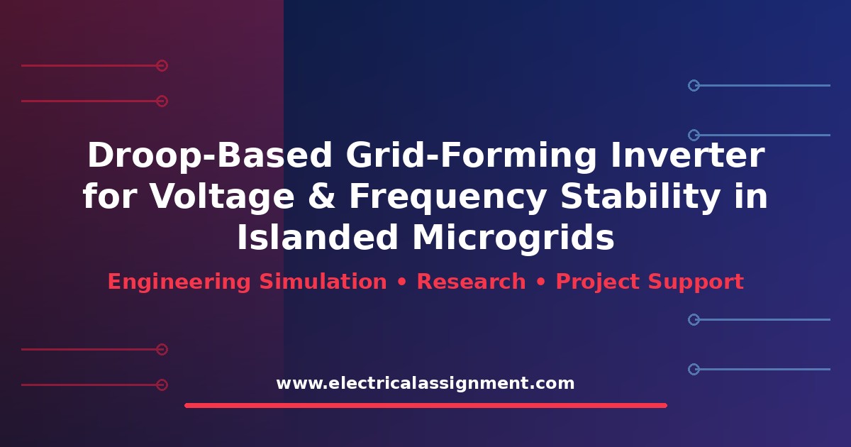 Droop-Based Grid-Forming Inverter for Voltage & Frequency Stability in Islanded Microgrids: Research Methodology and Simulation Guide
