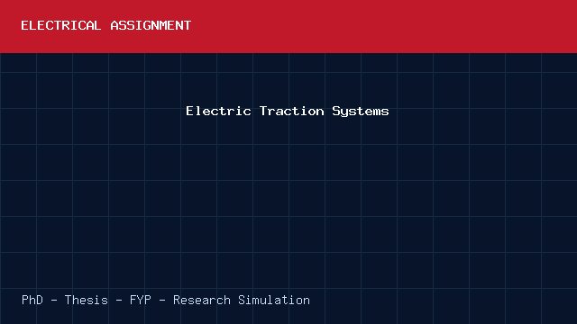 Electric Traction Systems project video cover image Electric Traction Systems project video cover image