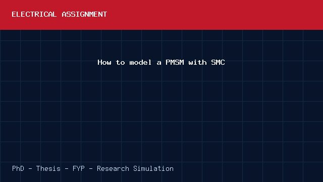 How to model a PMSM with SMC project video cover image How to model a PMSM with SMC project video cover image