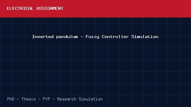 Inverted pendulum - Fuzzy Controller Simulation project video cover image Inverted pendulum - Fuzzy Controller Simulation project video cover image