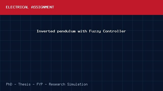Inverted pendulum with Fuzzy Controller project video cover image Inverted pendulum with Fuzzy Controller project video cover image