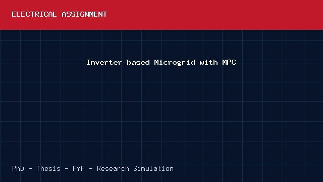 Inverter based Microgrid with MPC project video cover image Inverter based Microgrid with MPC project video cover image