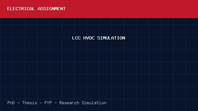 LCC HVDC SIMULATION project video cover image LCC HVDC SIMULATION project video cover image
