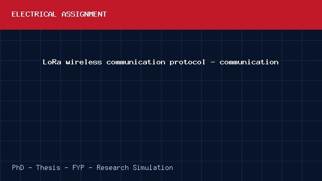 LoRa wireless communication protocol - communication project video cover image LoRa wireless communication protocol - communication project video cover image