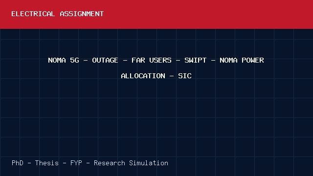 NOMA 5G - OUTAGE - FAR USERS - SWIPT - NOMA POWER ALLOCATION - SIC project video cover image NOMA 5G - OUTAGE - FAR USERS - SWIPT - NOMA POWER ALLOCATION - SIC project video cover image