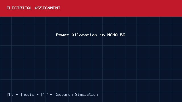 Power Allocation in NOMA 5G project video cover image Power Allocation in NOMA 5G project video cover image
