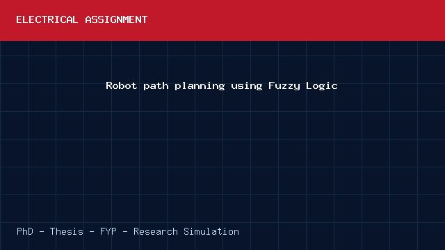 Robot path planning using Fuzzy Logic project video cover image Robot path planning using Fuzzy Logic project video cover image