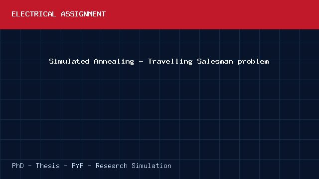 Simulated Annealing - Travelling Salesman problem project video cover image Simulated Annealing - Travelling Salesman problem project video cover image