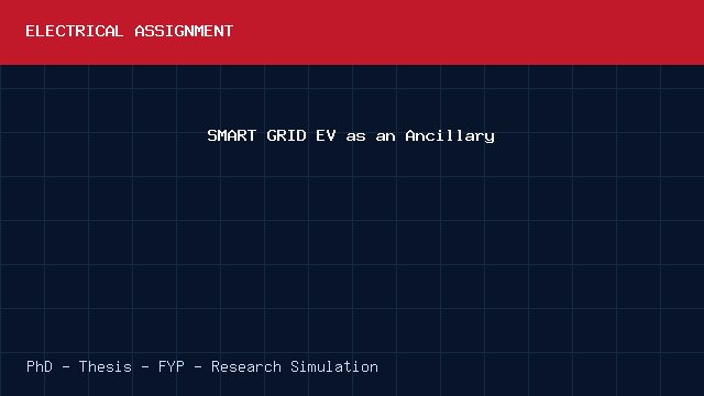 SMART GRID EV as an Ancillary project video cover image SMART GRID EV as an Ancillary project video cover image