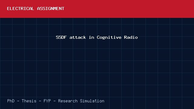 SSDF attack in Cognitive Radio project video cover image SSDF attack in Cognitive Radio project video cover image