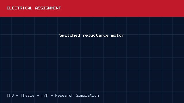 Switched reluctance motor project video cover image Switched reluctance motor project video cover image