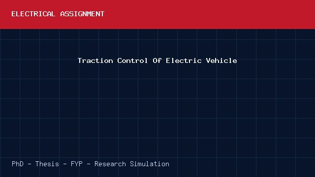 Traction Control Of Electric Vehicle project video cover image Traction Control Of Electric Vehicle project video cover image