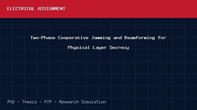 Two-Phase Cooperative Jamming and Beamforming for Physical Layer Secrecy project video cover image Two-Phase Cooperative Jamming and Beamforming for Physical Layer Secrecy project video cover image
