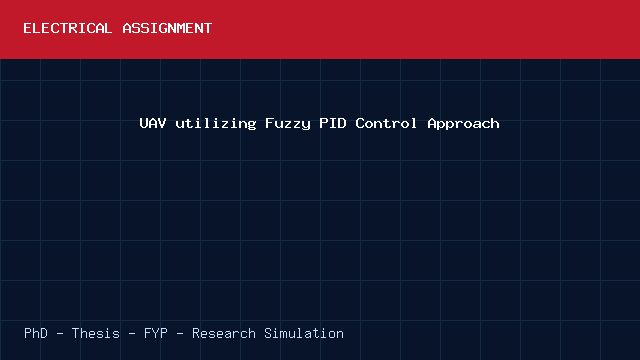 UAV utilizing Fuzzy PID Control Approach project video cover image UAV utilizing Fuzzy PID Control Approach project video cover image