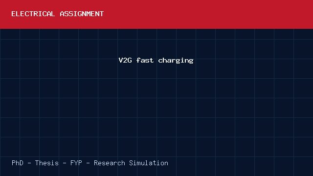 V2G fast charging project video cover image V2G fast charging project video cover image
